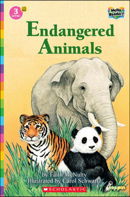 Scholastic Hello Reader Level 3 #15: Endangered Animals (Book + StoryPlus QR)