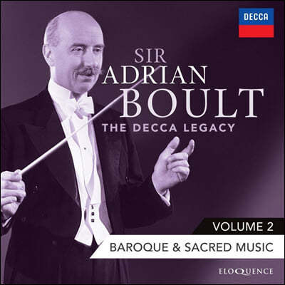 Adrian Boult Ƶ帮 Ʈ ī ̺  2 -   & ٷũ  (The Decca Legacy Vol.2 - Baroque & Sacred Music)