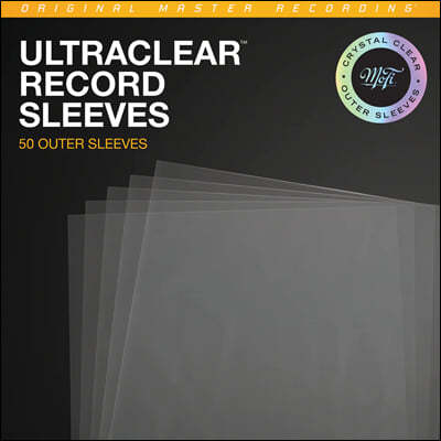 ƿ  50 (MOFI 12" Outer Sleeves - Archival UltraClear Record Outer Sleeves)