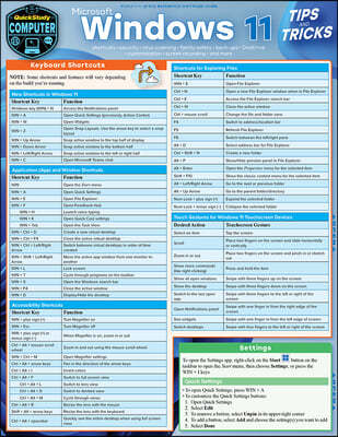 Microsoft Windows 11 - Tips & Tricks: Quickstudy Laminated Computer Reference Guide