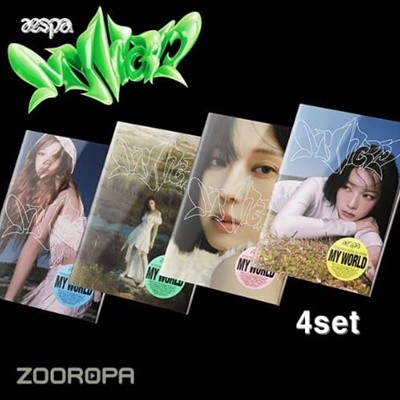 [미개봉/Intro ver./4종세트] 에스파 aespa MY WORLD 미니앨범 3집