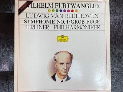 [LP] 빌헬름 푸르트벵글러 - Furtwangler - Beethoven Symphonie No.4, Grosse Fuge LP [성음-라이센스반]