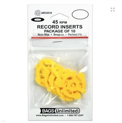 (7ġ ̱ ) Bags Unlimited Ari4510 45Rpm Yellow Rec.Insert-10 (10) (US )  