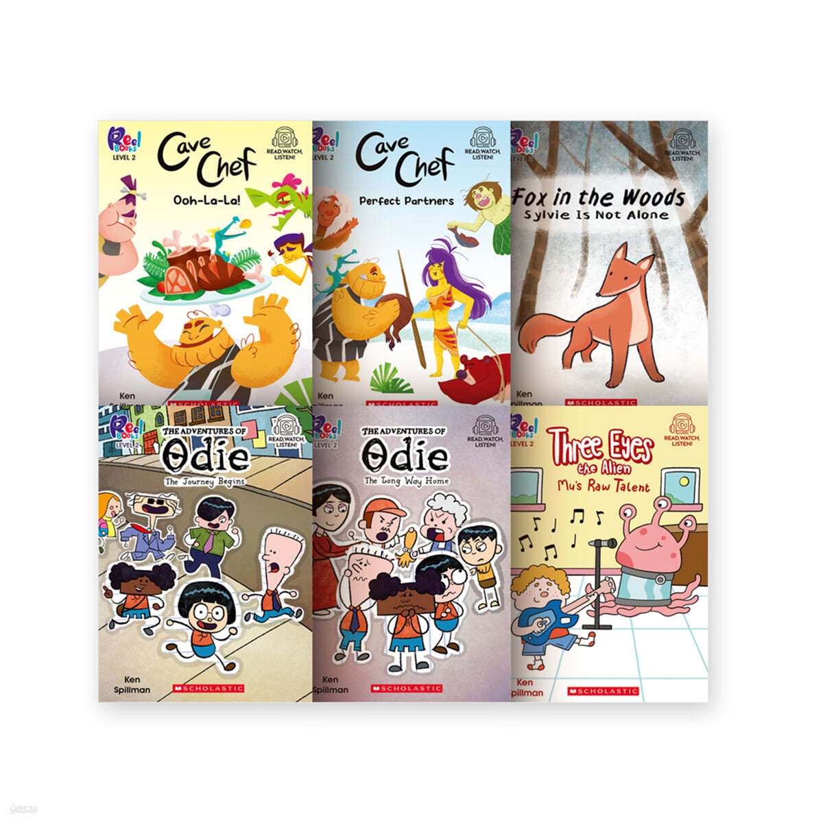 Scholastic Reel Books Level2 6종 세트 (StoryPlus QR코드) 