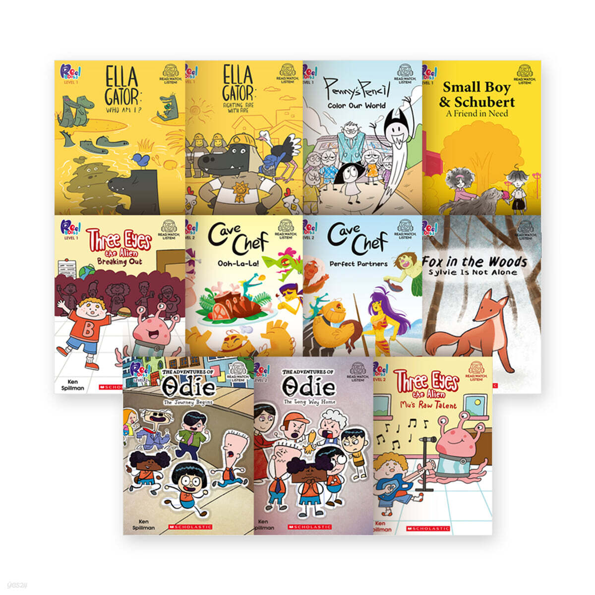 Scholastic Reel Books Level1~2 11종 세트 (StoryPlus QR코드)