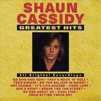 Shaun Cassidy — Greatest Hits 앨범 커버
