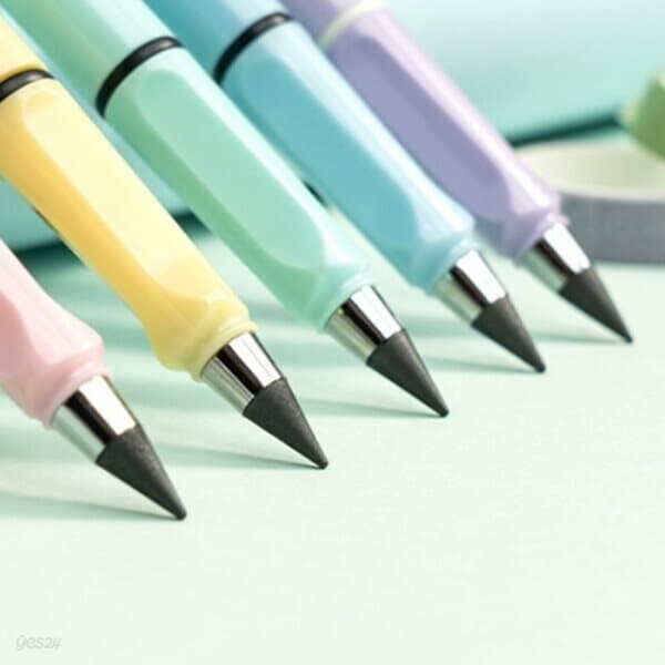 무한 만년 무제한 연필 필기펜 펜 샤프 [6color 반영구 닳지 깎지 않는 이터널펜 지우개연필 연필심]