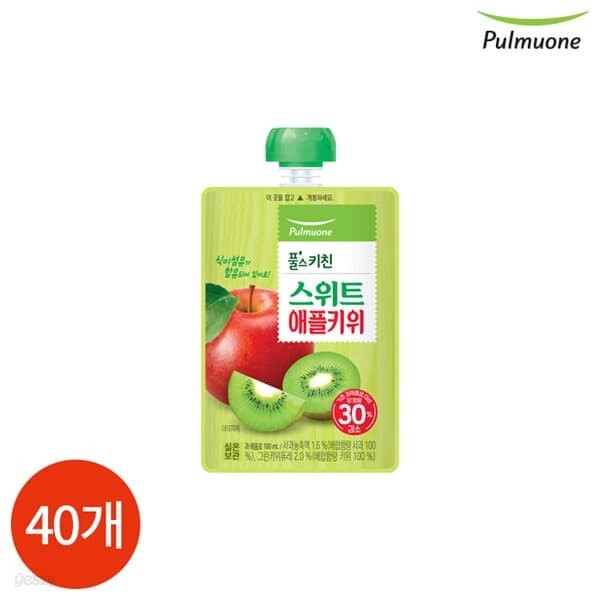 풀무원 풀스키친 스위트 애플키위 100ml x 40개