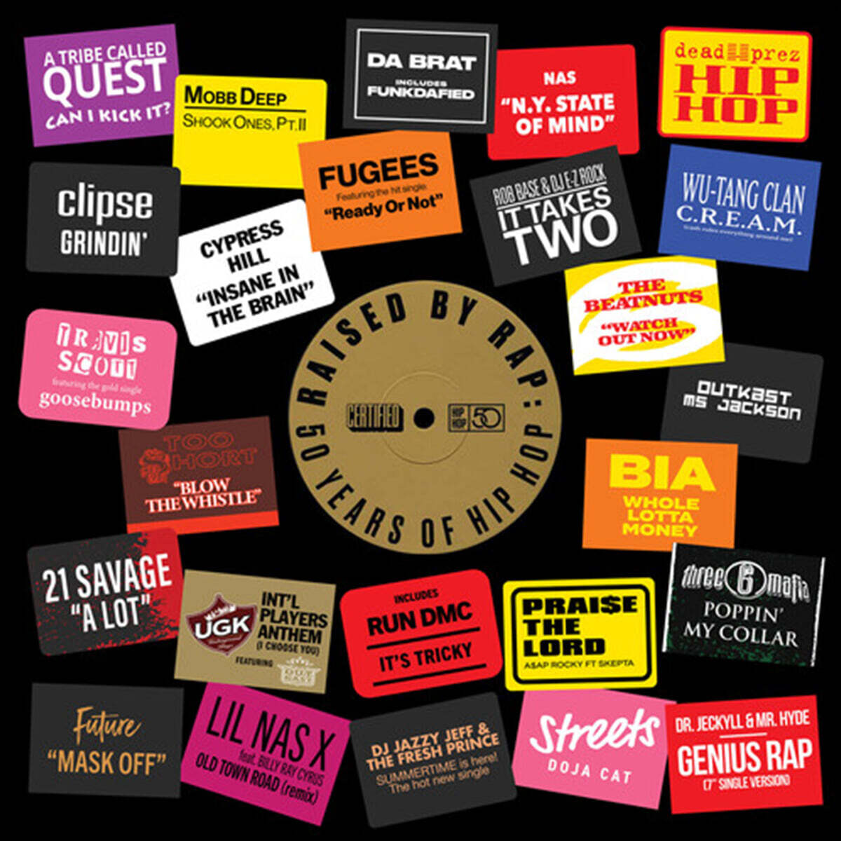 레이즈 바이 랩 : 힙합의 50년 (Raised By Rap: 50 Years of Hip Hop) [2LP]