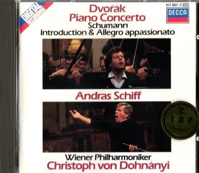 [수입] Dvorak - Piano Concerto / Schmann - Introduction & Allegro appassionate : Schiff