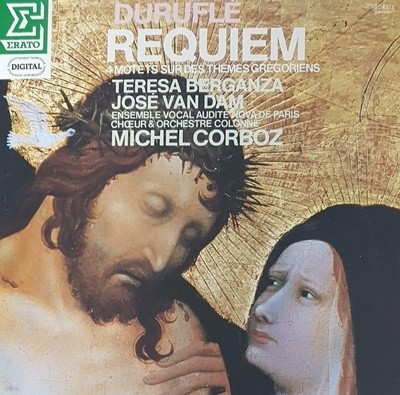 [일본반][LP] Teresa Berganza, Michel Corboz - Durufle: Requiem / 4 Motets Sur Des Themes Gregoriens