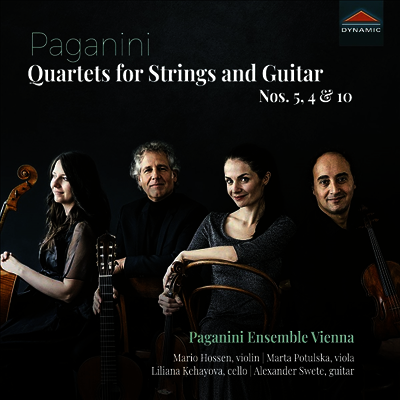 파가니니: 기타와 현을 위한 사중주 4, 5 & 10번 (Paganini: Quartets for Strings and Guitar Nos.5, 4 & 10)(CD) - Paganini Ensemble Vienna