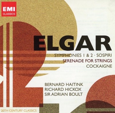 베르나르트 하이팅크 - Bernard Haitink - Elgar Symphonies 1 & 2 2Cds [E.U발매]