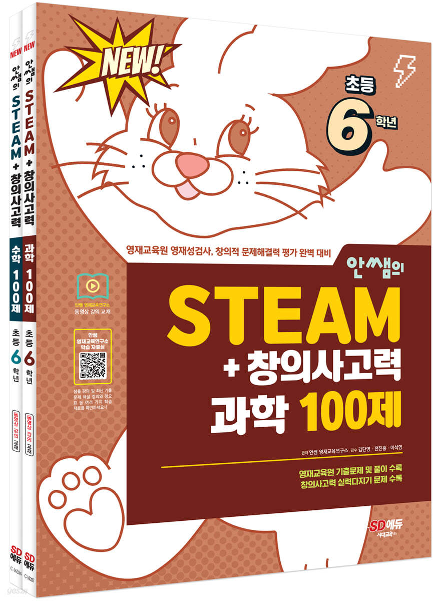 안쌤의 STEAM+창의사고력 초등 6학년 과학 100제 + 수학 100제 세트