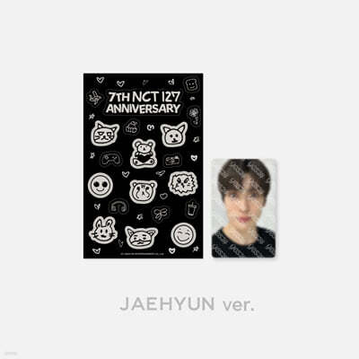 [NCT 127 7th Anniversary] 7th Anniversary Glow-in-the-Dark Sticker & Photocard SET [Jaehyun ver.]
