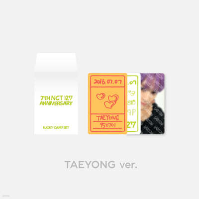 [NCT 127 7th Anniversary] 7th Anniversary Lucky Card SET [Taeyong ver.]