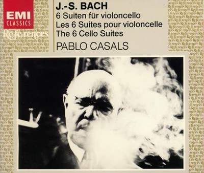 Bach : 무반주 첼로 모음곡 전곡집  (The 6 Cello Suites Pablo Casals) - 파블로 카잘스 (Pablo Casals)(2CD)(UK발매)