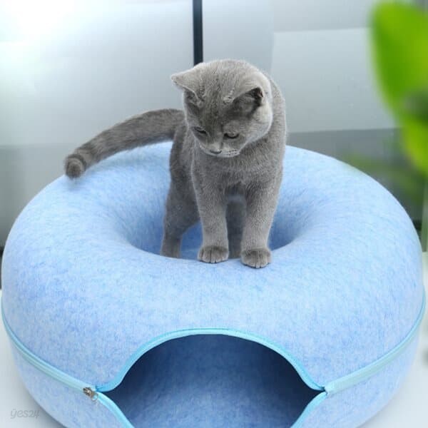 고양이 도넛 터널 숨숨집(60cm) 캣 도넛하우스