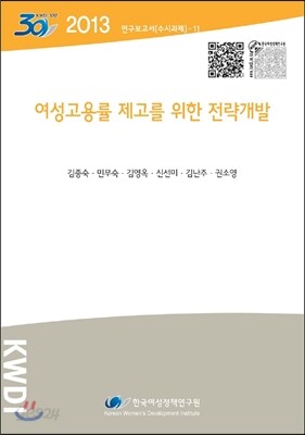 여성고용률 제고를 위한 전략개발