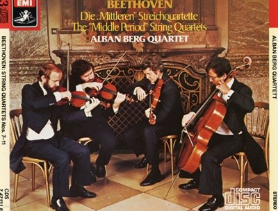 알반 베르크 콰르텟 - Alban Berg Quartet - Beethoven The Middle String Quartetse 3Cds [E.U발매]