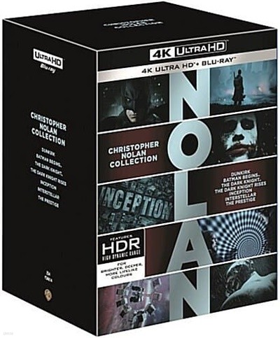크리스토퍼 놀란 4K UHD 블루레이 컬렉션 (21Disc) :이탈리아 판본 (한글자막 모두 수록)