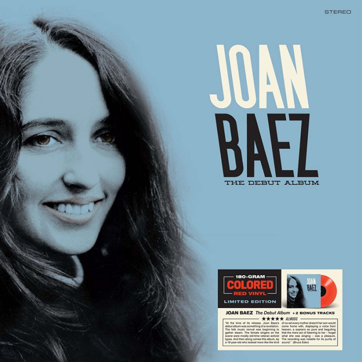 Joan Baez (조안 바에즈) - The Debut Album [레드 컬러 LP]