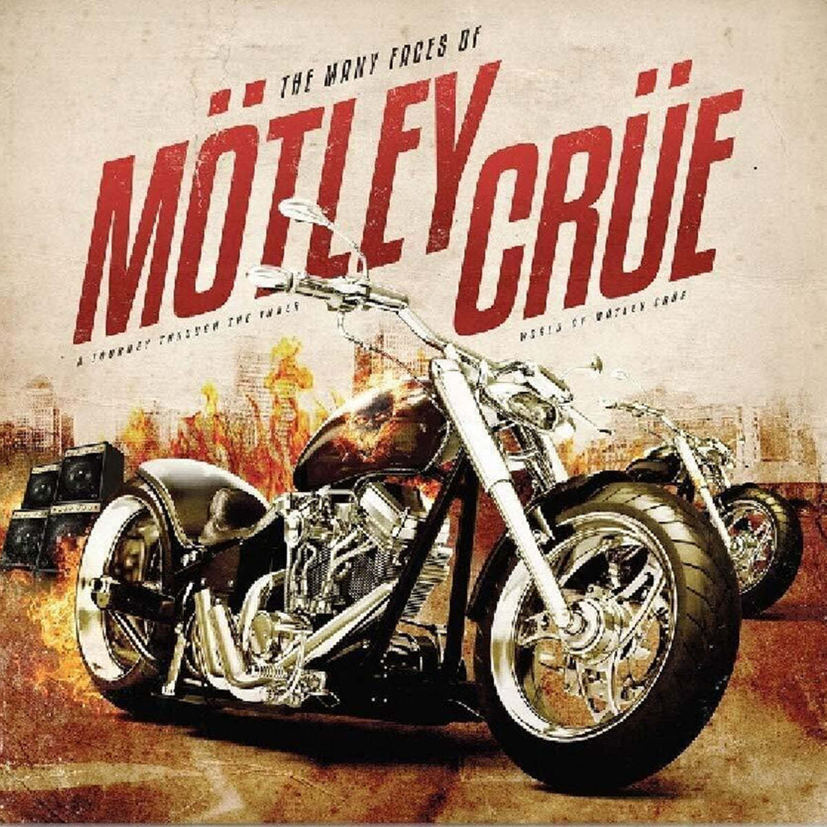 머틀리 크루 모음집 (The Many Faces Of Motley Crue) [레드 마블 컬러 2LP]