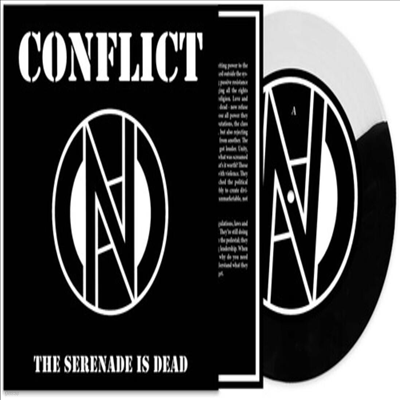 Conflict - The Serenade Is Dead (7 inch Black/ White LP)