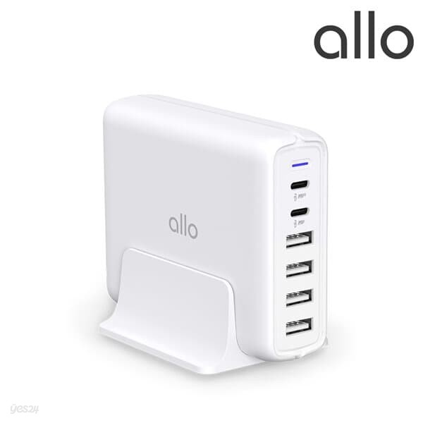 [알로코리아] 90W PD PPS 6포트 초고속 멀티충전기 allo UC690PD 화이트