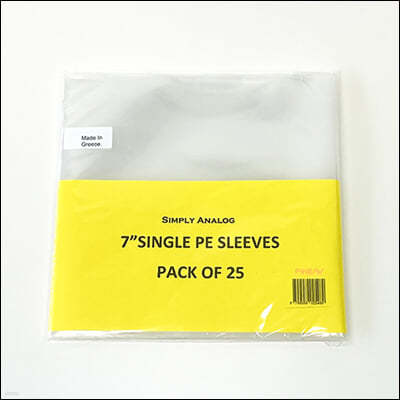 ø Ƴα ڵ ܺ  LP 7ġ PE(Polyethylene) ; Simply Analog 7" PE Sleeves (25)