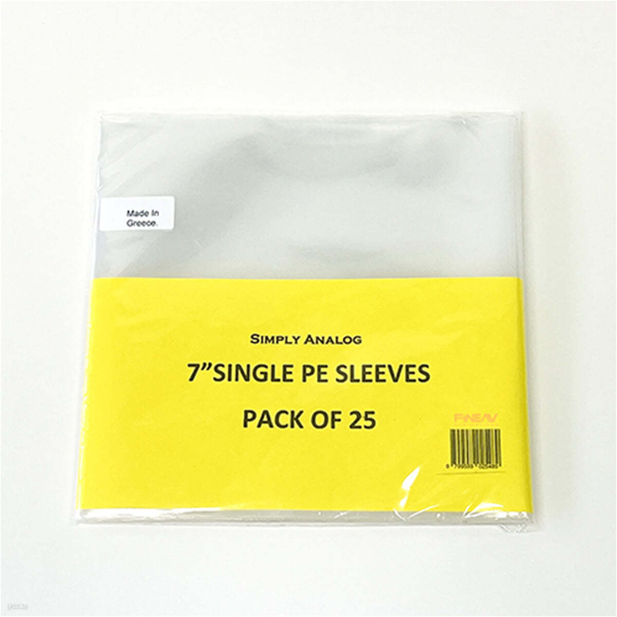 심플리 아날로그 레코드 외부 슬리브 LP 7인치 PE(Polyethylene) ; Simply Analog 7" PE Sleeves (25장)