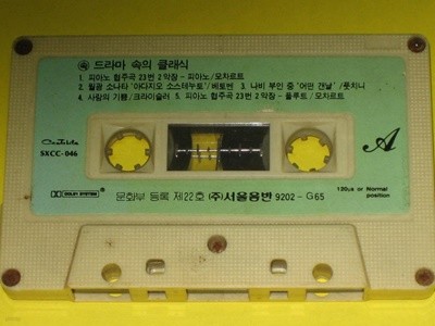 속 드라마속의 클래식 - 서울음반 / 알테잎 카세트테이프