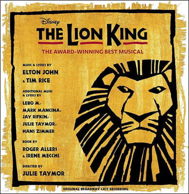 라이온킹 뮤지컬음악 (The Lion King Original Broadway Cast OST) [골드 & 블랙 스플래터 컬러 2LP]