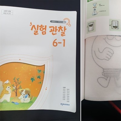 초등학교 실험 관찰 6-1 교과서 (이상원/천재)