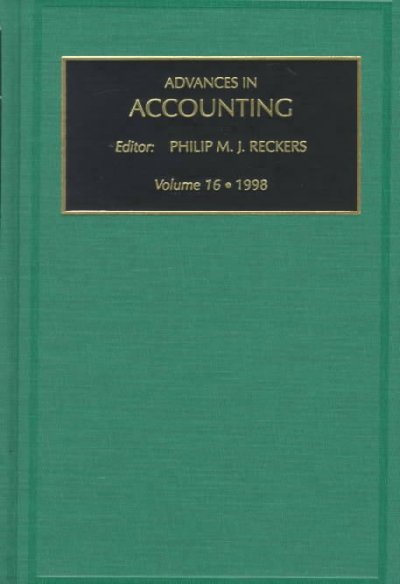Advances in Accounting: Volume 16