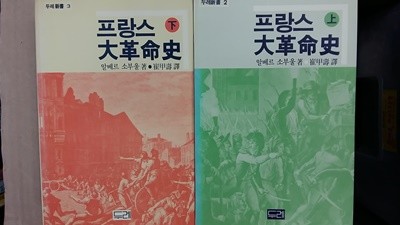 프랑스 大革命史(상.하,두권),-절판본-