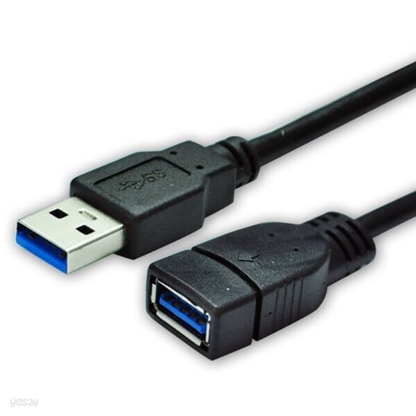 디옵텍 USB 3.0 몰딩 연장 케이블 5M 블랙 U3AF50