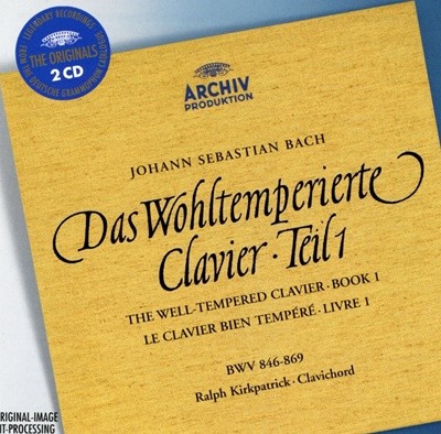 랄프 커크패트릭 - Ralph Kirkpatrick - Bach Das Wohltemperierte Clavier , Teil 1 2Cds [독일발매]