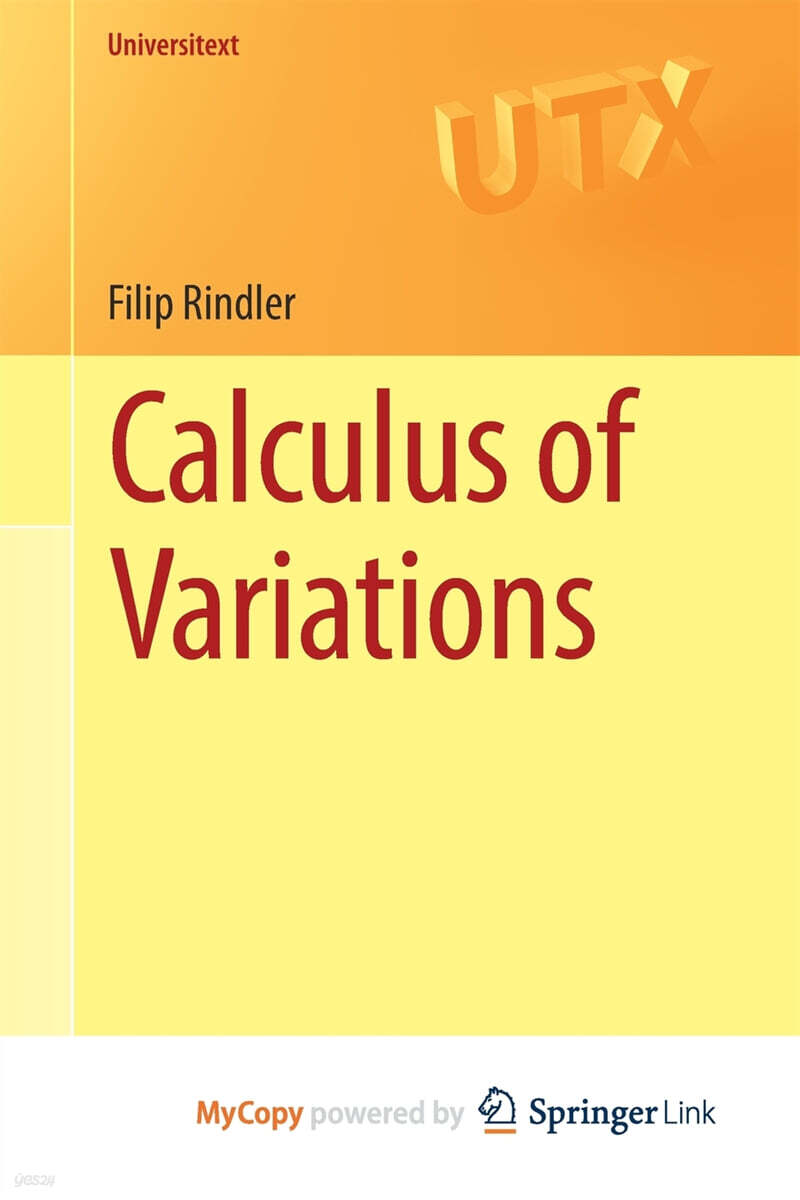 Calculus of Variations | Filip Rindler | Springer Nature B.V. - 예스24