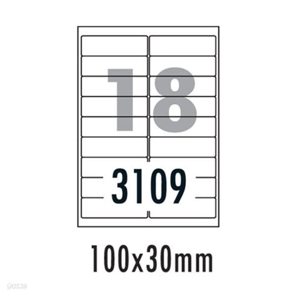 [폼텍] 주소용라벨 LS-3109(100매18칸100x30mm)