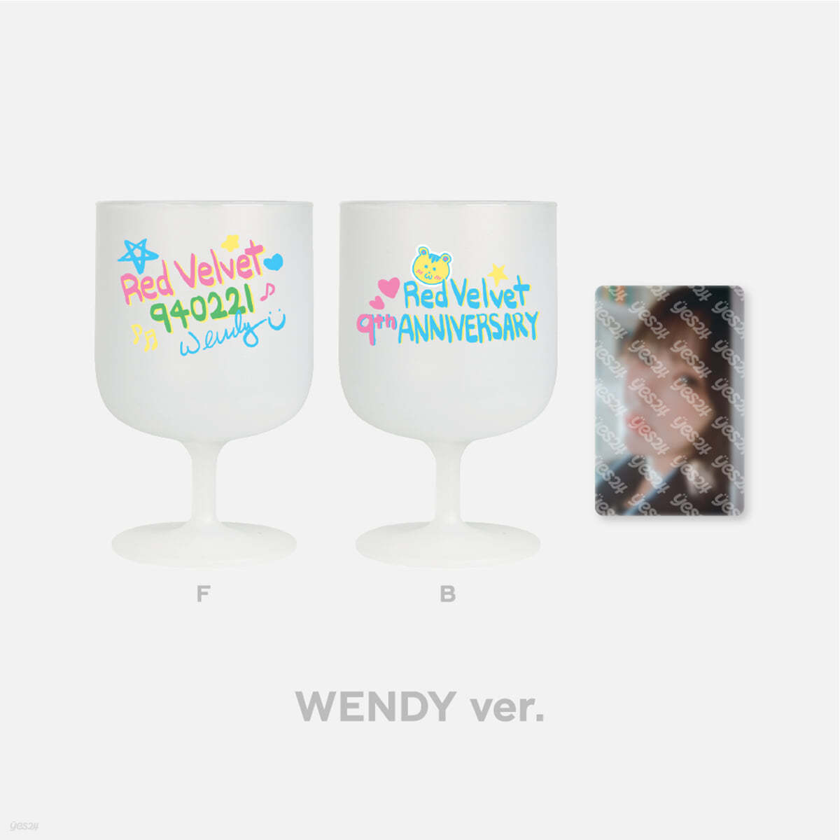 [Red Velvet 9th Anniversary] 9주년 DIY 와인컵 &amp; 포토카드 SET [웬디 ver.]