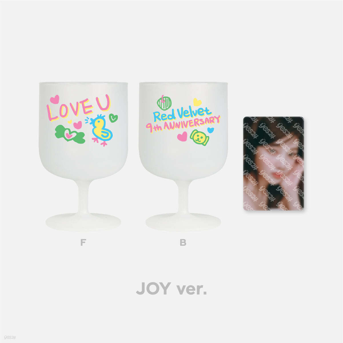 [Red Velvet 9th Anniversary] 9주년 DIY 와인컵 & 포토카드 SET [조이 ver.]
