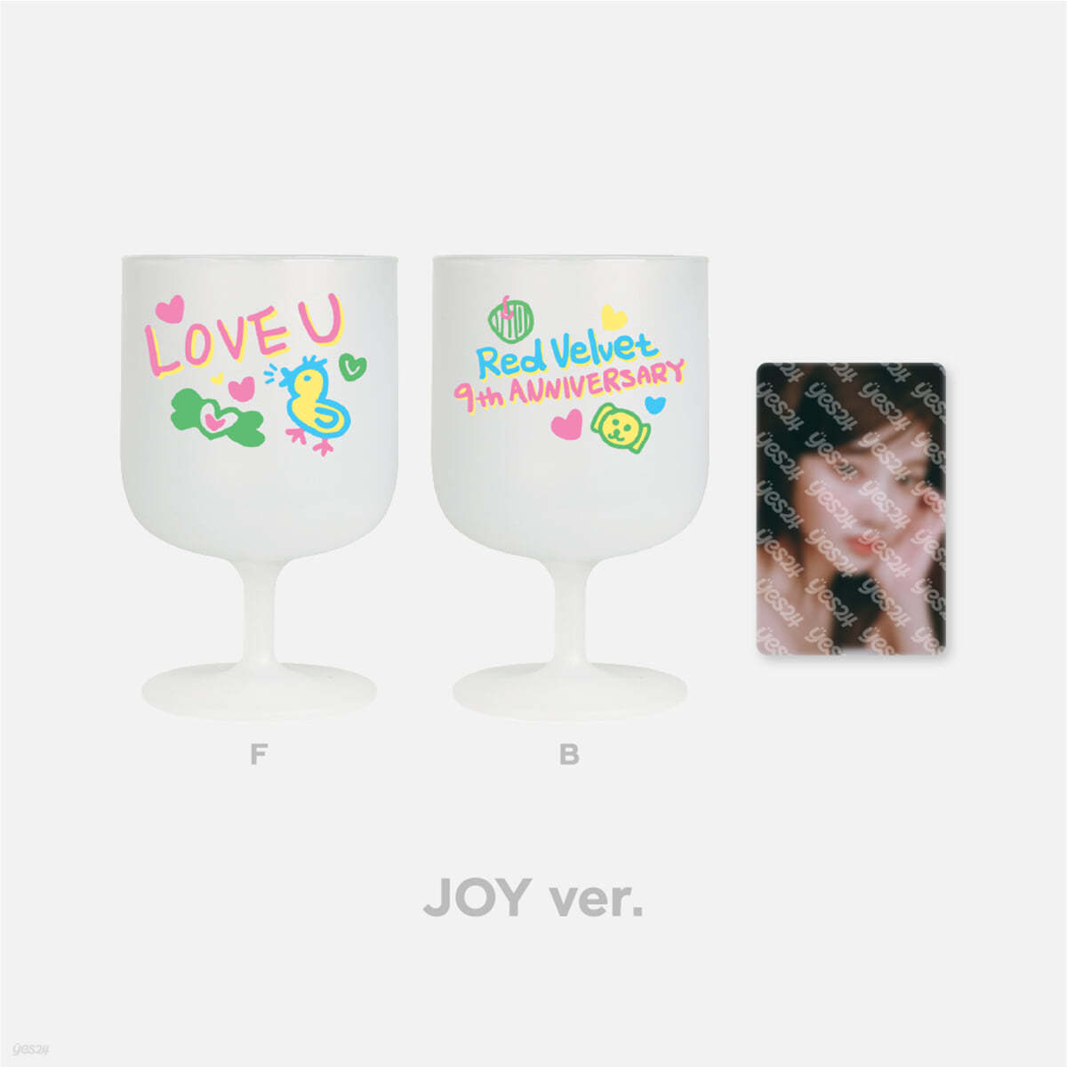 [Red Velvet 9th Anniversary] 9주년 DIY 와인컵 &amp; 포토카드 SET [조이 ver.]