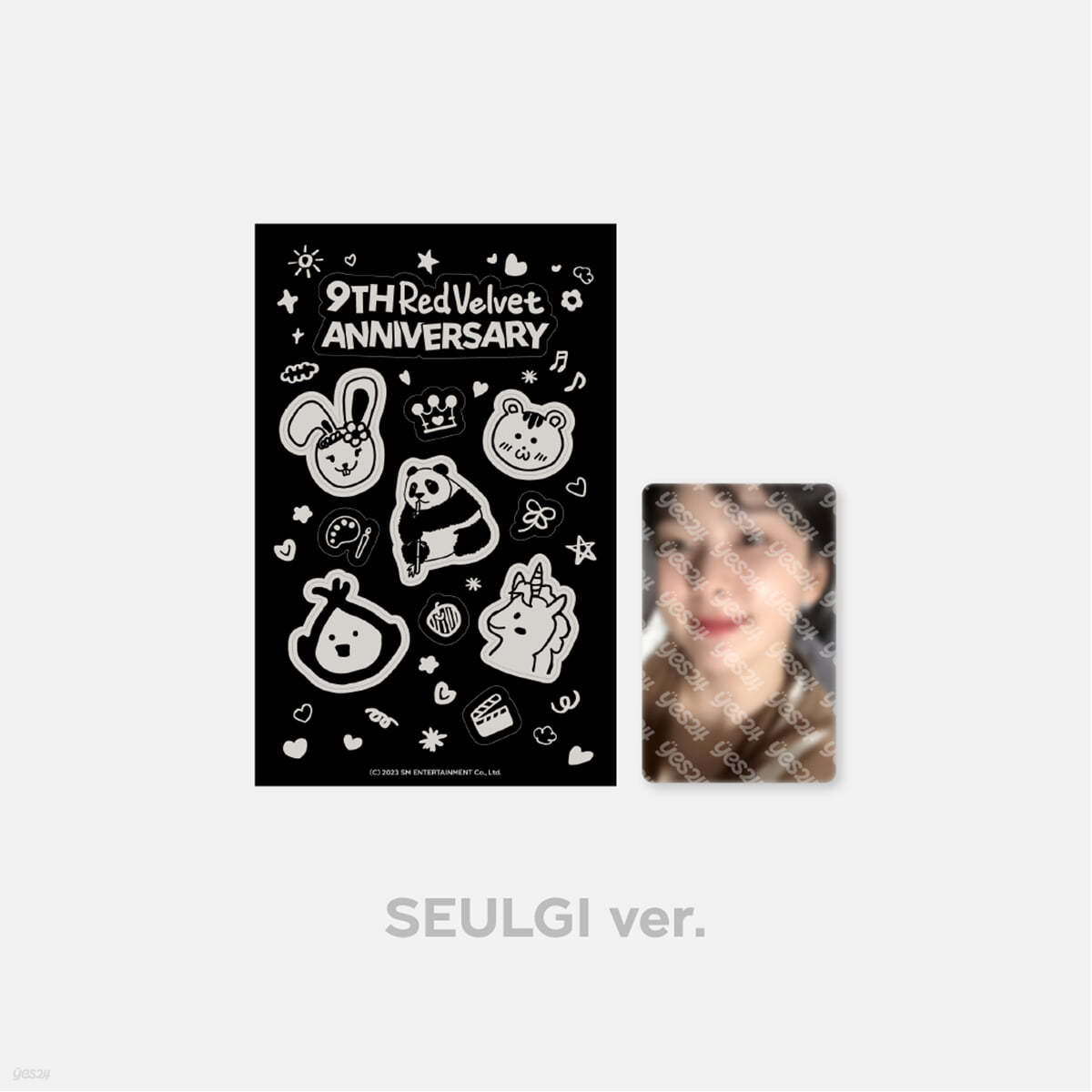 [Red Velvet 9th Anniversary] 9주년 야광 스티커 & 포토카드 SET [슬기 ver.]