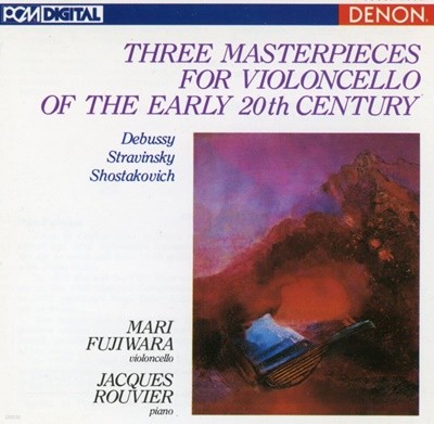 마리 후지와라,자크 루비에 - Three Masterpieces For Violoncello Of The Early 20th Century [일본발매]