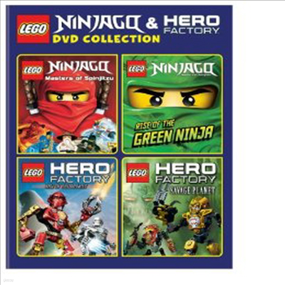 Lego: Ninjago & Hero Factory ( ڰ   丮) (ڵ1)(ѱ۹ڸ)(4DVD Boxset) (2014)