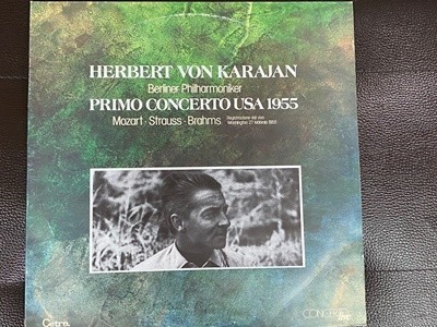 [LP] 카라얀 - Karajan - Mozart,Strauss,Brahms Primo Concerto USA 1955 2Lps [이태리반]