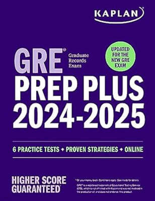 GRE Prep Plus 2024-2025 - Updated for the New Gre: 6 Practice Tests + Proven Strategies + Online