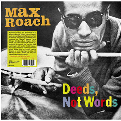 Max Roach (맥스 로치) - Deeds, Not Words [투명 컬러 LP]