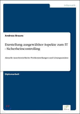 Darstellung ausgew?hlter Aspekte zum IT - Sicherheitscontrolling: Aktuelle innerbetriebliche Problemstellungen und L?sungsans?tze